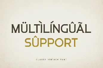 Classy Vintage font