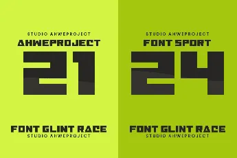 Glint Race Free font