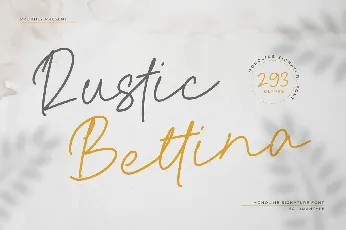 Rustic Bettina font