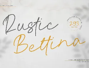 Rustic Bettina font