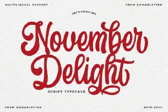 November Delight font