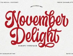 November Delight font