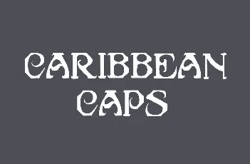 Caribbean Caps font