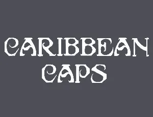 Caribbean Caps font