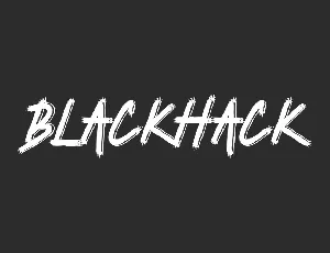 Blackhack Demo font