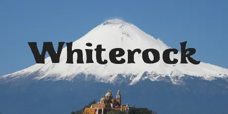 Whiterock font