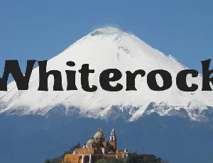 Whiterock font