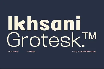 Ikhsani Grotesk font