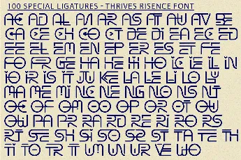 THRIVES RISENCE DEMO font