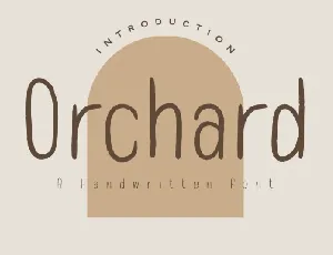 Orchard font