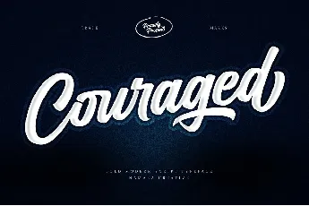 Couraged font