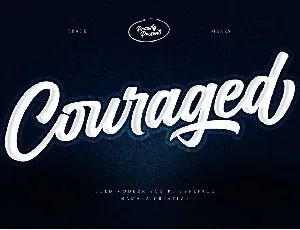 Couraged font