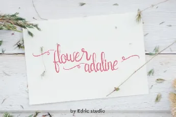 Flower Adaline Script font