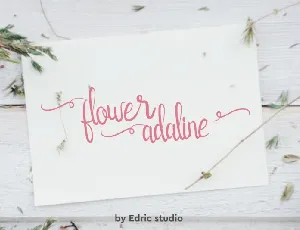 Flower Adaline Script font