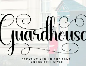 Guardhouse Script font