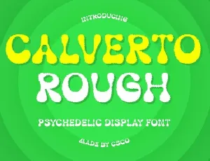 Calverto Rough font