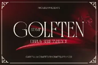 Golften Stamp font