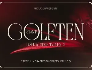 Golften Stamp font