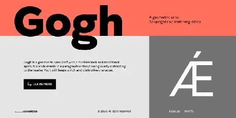 Gogh Geometric Sans Serif Typeface font