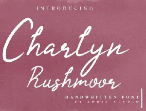 Charlyn Rushmoor Handwriting font