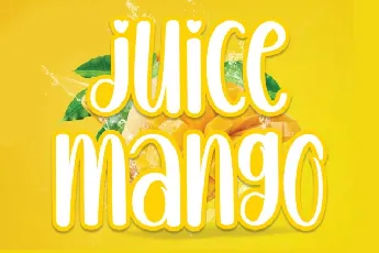 Juice Mango Display font