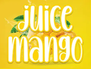 Juice Mango Display font