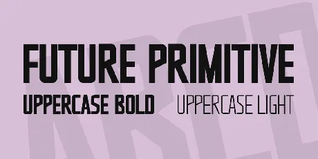 Future Primitive font