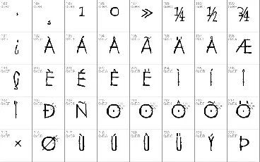 Alphabet Minus Eighty font