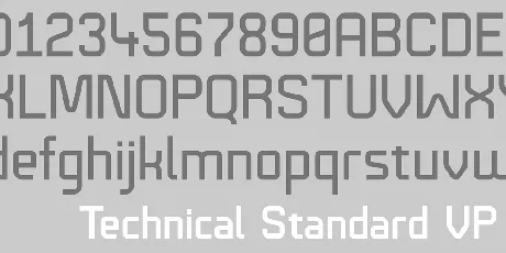 Technical Stencil VP font