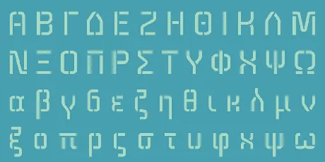 Technical Stencil VP font