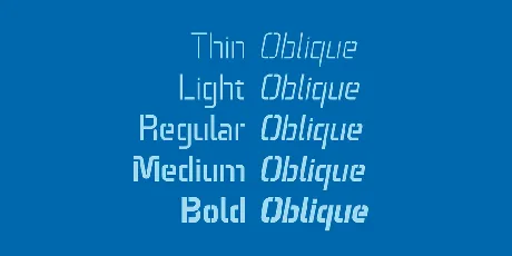 Technical Stencil VP font