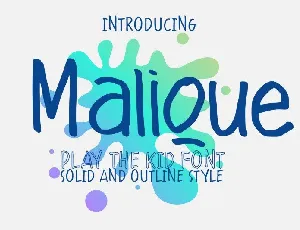 Malique Script font