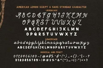 American Lemon Duo font