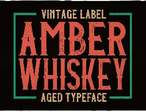 Amber Whiskey font