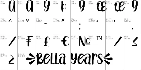 Bella Years font