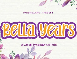 Bella Years font