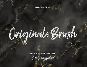 Originale Brush Demo font