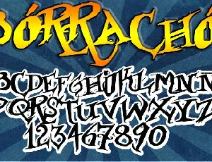 Borracho font