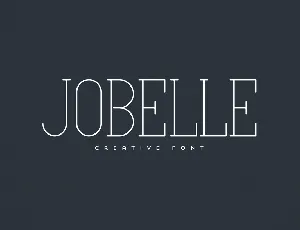 Jobelle font