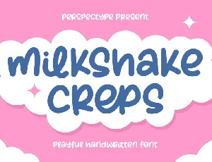 Milkshake Creps font