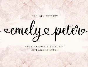 Emely and Peter font