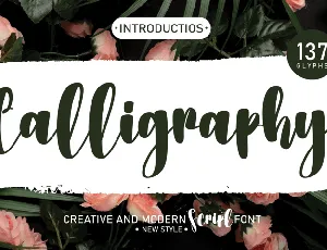 Calligraphy Typeface font