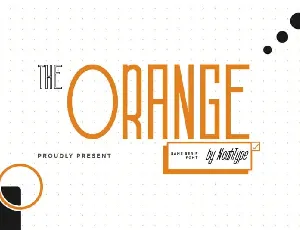 The Orange Display font