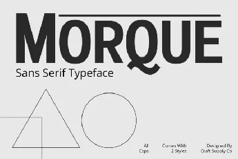 Morque font