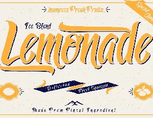 Lemonade font