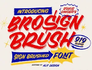 Brosign Brush font