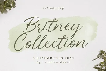 Britney Collection Handwritten Script font