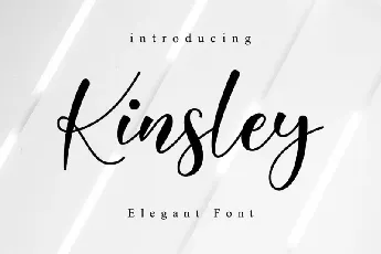 Kinsley Calligraphy font