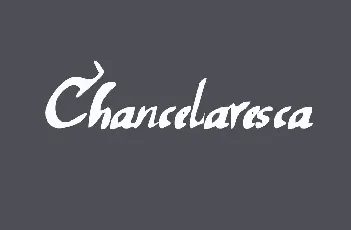 Chancelaresca font