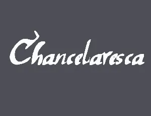 Chancelaresca font